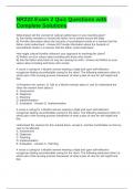 NR222 Exam 2 Quiz Questions with Complete Solutions