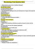 Microbiology Final Question Bank  64 questions and answers  updated pass