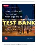 Test Bank for International Financial Management with All Chapters