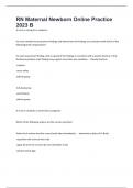 RN Maternal Newborn Online Practice 2023 B