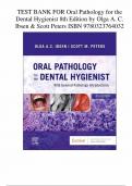 Test Bank - Oral Pathology for the Dental Hygienist 8th Edition Ibsen 