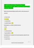 AST Certification Practice Exam Questions with 100&percnt; Correct Answers &vert;  Latest Update