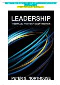 TESTBANK FOR INTRODUCTION TO LEADERSHIP CONCEPTS AND PRACTICE  7TH EDITION &lpar;NORTHOUSE&comma; 2015&rpar;