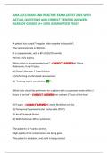 AHA ACLS EXAM AND PRACTICE EXAM LATEST 2025 WITH ACTUAL QUESTIONS AND CORRECT VERIFIED ANSWERS ALREADY GRADED A&plus; 100&percnt; GUARANTEED PASS&excl;         