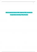 NR 537 Assignment&colon; January 2025&comma; Assignment Title&colon; Assessing and Treating Patients with Sleep&sol; Wake Disorders