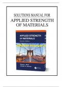 Solutions for Applied Strength of Materials&comma; 7th Edition by Robert L&period; Mott