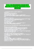D115 - OA READINESS EXAM WITH MULTIPLE CHOICES 2025&sol;2026 FULLY UPDATED