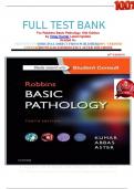                   FULL TEST BANK For Robbins Basic Pathology 10th Edition by Vinay Kumar Latest Update Graded A&plus;     