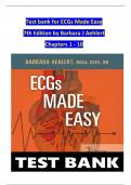 Test bank for ECGs Made Easy 7th Edition by Barbara J Aehlert Chapters 1 - 10