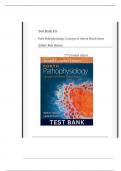 Test Bank For Porth Pathophysiology&colon; Concepts of Altered Health States 2nd Canadian Edition &lpar; Ruth Hannon&comma; 2025&rpar; All Chapters 1-61&vert; Newest Edition
