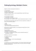 Pathophysiology Multiple Choice exam with 100&percnt; correct answers 2025