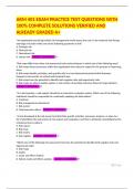ARM 401 EXAM PRACTICE TEST QUESTIONS WITH 100&percnt; COMPLETE SOLUTIONS VERIFIED AND ALREADY GRADED A&plus;