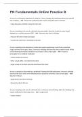 PN Fundamentals Online Practice B&comma; Questions And Answers 