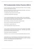 PN Fundamentals Online Practice 2023 A