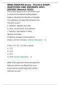 NEHA REHS RS Exam - Practice EXAM QUESTIONS AND ANSWERS 100- SOLVED &lpar;Newest 2025&rpar;