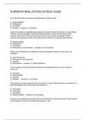  SUPERIOR REAL ESTATE SCHOOL EXAM Q&A 2025