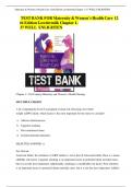 Test Bank for Maternity and Women&rsquo;s Health Care 12th Edition Lowdermilk &lpar;All chapters Complete&comma; Question and Answers&rpar;2024