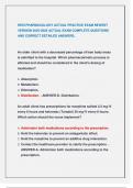 HESI PHARMACOLOGY ACTUAL PRACTICE EXAM NEWEST  VERSION 2025-2026 ACTUAL EXAM COMPLETE QUESTIONS  AND CORRECT DETAILED ANSWERS&period;