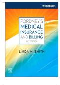 Complete Test Bank Fordneys Medical Insurance and Billing 16th Edition  Questions & Answers with rationales