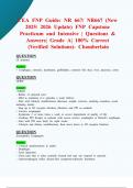 CEA FNP Guide&colon; NR 667&sol; NR667 &lpar;New 2025&sol; 2026 Update&rpar; FNP Capstone Practicum and Intensive &vert; Questions & Answers&vert; Grade A&vert; 100&percnt; Correct &lpar;Verified Solutions&rpar;- Chamberlain