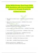 Dubai RERA Broker Real Exam 2025 2026 Questions with Correct Detailed  Answers &vert;&vert; Already Graded A&plus;  <Latest Version> 