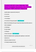 Florida 6-20 All Lines Adjuster Test Exam Complete Questions and Verified  Answers 100&percnt; Solved &vert; Rated A&plus;