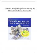 Test Bank for Lehninger Principles of Biochemistry&comma; 7th Edition &lpar;Nelson&comma; 2022&rpar;&comma; Chapter 1-28 &vert; All Chapters