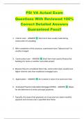 PSI VA Actual Exam   Questions With Reviewed 100&percnt;  Correct Detailed Answers  Guaranteed Pass&excl;&excl; 