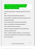 Iowa Core Exam Review Pesticide  Applicators Exam Questions and  Answers 100&percnt; Solved