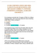 CLMS CERTIFICATION 2025-2026 LATEST EXAM QUESTIONS AND DETAILED CORRECT ANSWERS &lpar;VERIFIED ANSWERS&rpar; &vert; ALREADY GRADED A&plus;