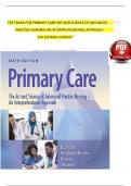 Test Bank For Primary Care Art And Science Of Advanced Practice Nursing-An Interprofessional Approach 6th Edition by Debera J&period; Dunphy&comma; Lynne M&period;&semi; Winland-Brown&comma; Jill E&period;&semi; Porter&comma; Brian Oscar&semi; Thomas