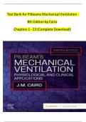 Test Bank For Pilbeams Mechanical Ventilation 8th Edition By Cairo &lpar;All Chapters&rpar; A&plus;