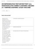 Z51 REFRIGERATION TEST NEWEST TEST &vert; ALL QUESTIONS AND CORRECT ANSWERS &vert; GRADED A&plus; &vert; VERIFIED ANSWERS &vert; STUDY THIS ONE&excl;