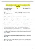 HMMWV Course Test questions with verified answers&period;