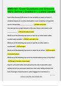 MNB1601 Exam Questions and Answers  100&percnt; Solved &vert; Graded A&plus; &vert; Latest Update