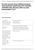 MN LDA Licensure Exam &lpar;2025&rpar;Actual Exam Test&vert;COMPLETE QUESTIONS WITH VERIFIED ANSWERS With rationales &lpar;100&percnt; Accurate Solutions&rpar;&vert;GET IT A&plus;&excl;&excl;