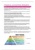 Samenvatting colleges &plus; papers - Financial Accounting Research