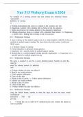 Nur 513 Weberg Exam 6 2024 