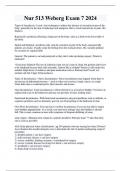 Nur 513 Weberg Exam 7 2024 