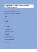 VBMS 303- EXAM 2 questions with verified solutions 