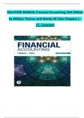 SOLUTION MANUAL Financial Accounting&comma;13th Edition by William Thomas and Wendy M&period;Tietz Chapters 1 - 12&comma; Complete