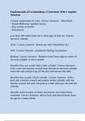 Fundamentals of Locksmithing v3 Questions With Complete Solutions