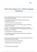 SEVI 3013 Week 2 Pt&period; 3 With Complete Solutions&excl;&excl;