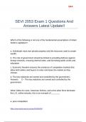 SEVI 2053 Exam 1 Questions And Answers Latest Update&excl;&excl;