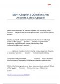 SEVI Chapter 2 Questions And Answers Latest Update&excl;&excl;