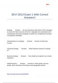 SEVI 3013 Exam 1 With Correct Answers&excl;&excl;