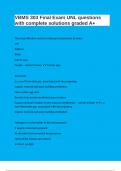 VBMS 303 Final Exam UNL questions with complete solutions graded A&plus;