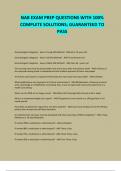 NAB EXAM PREP QUESTIONS WITH 100- COMPLETE SOLUTIONS&semi; GUARANTEED TO PASS