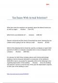 Tax Exam With Actual Solution&excl;&excl;