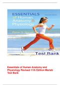 Test Bank for Essentials of Human Anatomy and Physiology Revised 11th Edition Marieb &lpar;2025&rpar;